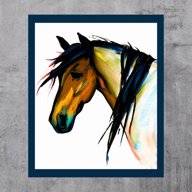 Wild Pony | Watercolor Horse Poster (Creator Uploaded)