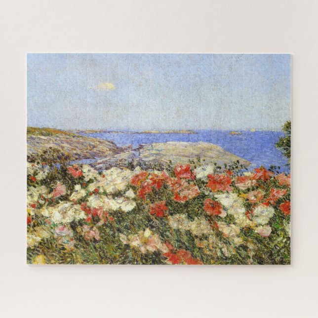 Wild Poppies on the Isles of Shoals Jigsaw Puzzle (Horizontal)
