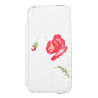 Wild poppy flower incipio watson™ iPhone 5 wallet case