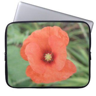 Wild Poppy Flower Laptop Bag