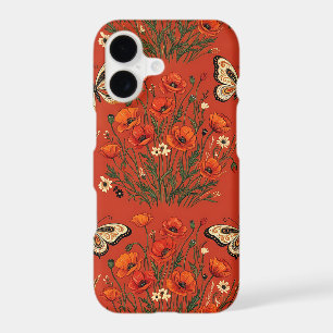 Wild Poppy iPhone 17 Slim Fit Pattern Case