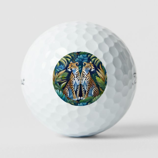 Wild Power Panther Golf Head Cover Golf Balls (Front)