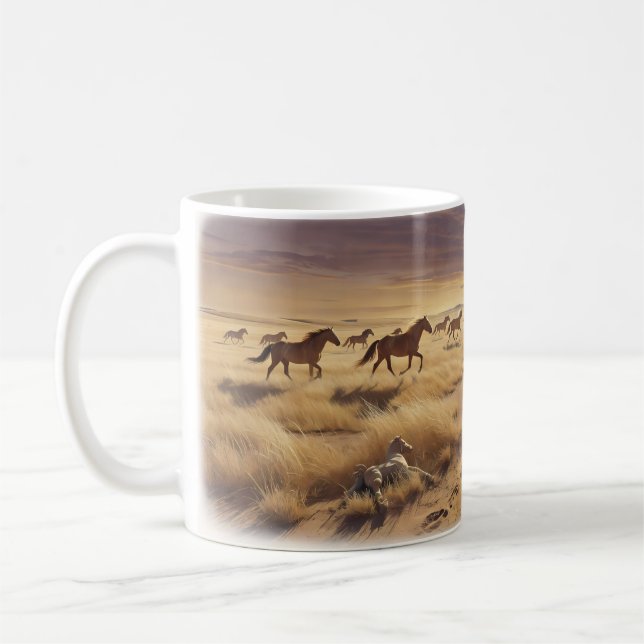 Wild Prairie Sunset Two Souls Together Mug (Left)