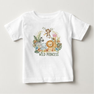 Wild Princess - Jungle Animals Baby T-Shirt