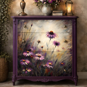 Wild Purple Daisy Decoupage Tissue Paper
