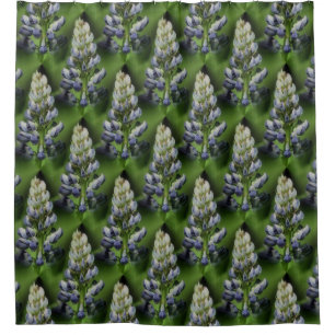 Wild Purple Lupine Floral Nature Pattern