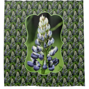 Wild Purple Lupine Floral Nature Pattern