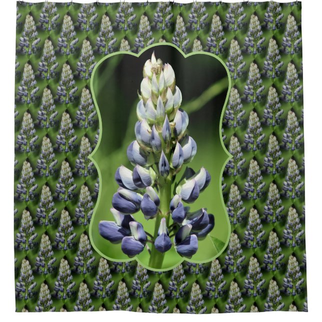 Wild Purple Lupine Floral Nature Pattern (Front)
