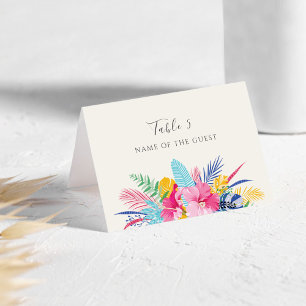 Wild Rain Forest Evergreen Wedding Place Card