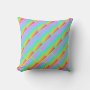 Wild Rainbow Design Throw Pillow