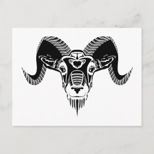 wild ram postcard