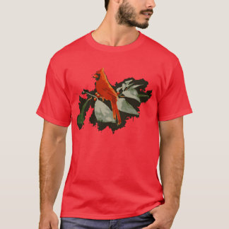 Wild Red Cardinal Bird funny T-Shirt