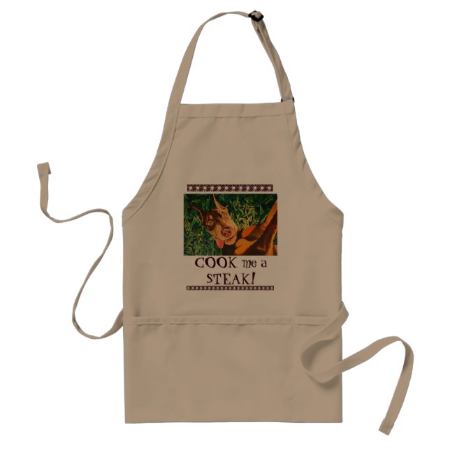 Wild RED Doberman Apron (Front)