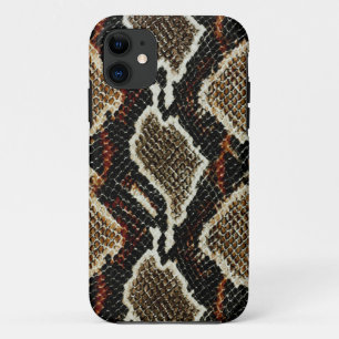 wild reptile pattern colourful python snake print iPhone 11 case