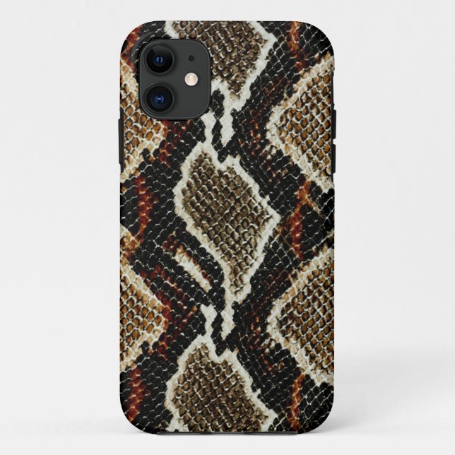 wild reptile pattern colourful python snake print Case-Mate iPhone case (Back)
