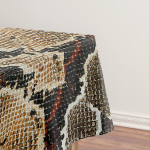 wild reptile pattern colourful python snake print tablecloth