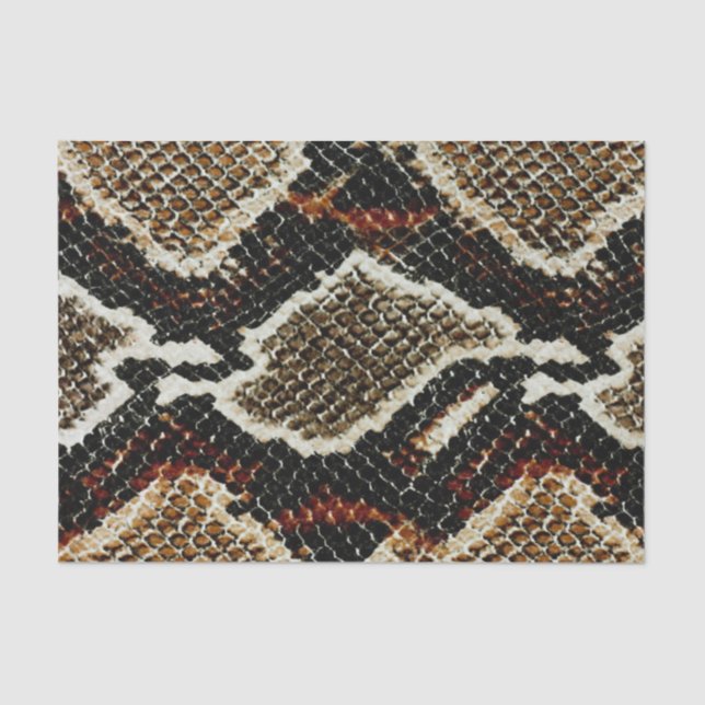 wild reptile pattern colourful python snake print tissue paper (Front)