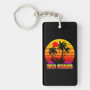 Wild Retro Summer Vibes-62827 Keychain