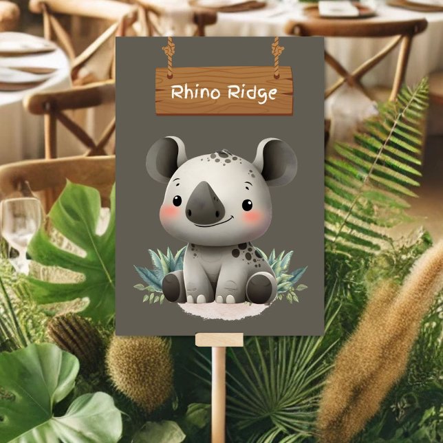 Wild Rhino Ridge Jungle Safari Table Card (Creator Uploaded)