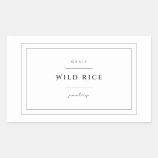 Wild Rice Food Label Stickers