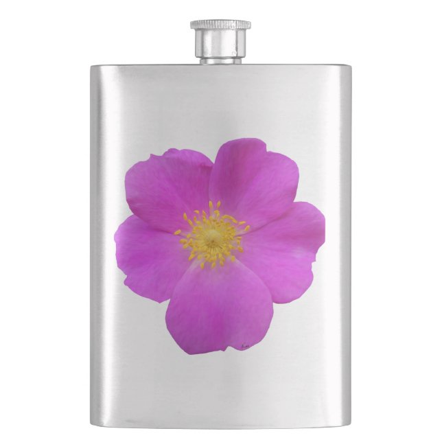 Wild Rose 2 Hip Flask (Front)