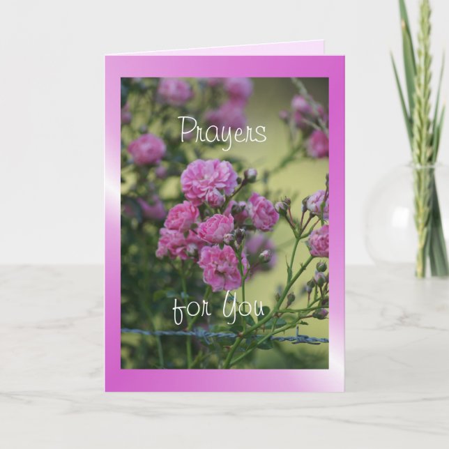 Wild Rose 7944 flvw - customize any occasion Card (Front)