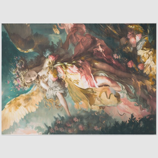 Wild Rose Angel  Tissue Paper (Front)