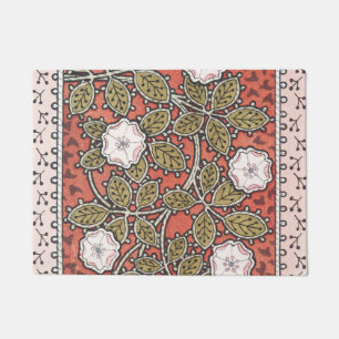 Wild Rose Art Illustration Flower Vintage Doormat