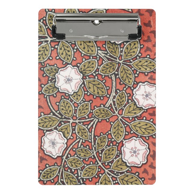 Wild Rose Art Illustration Flower Vintage Mini Clipboard (Front)