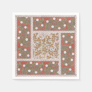 Wild Rose Art Illustration Flower Vintage Napkin