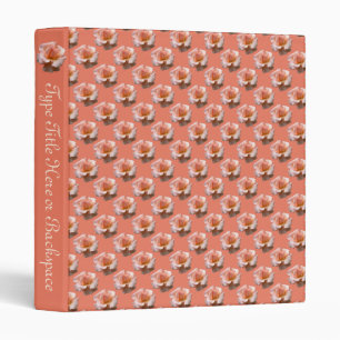 Wild Rose Binder Custom Peach Rose Photo Album