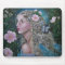 Wild rose fairy mouse pad