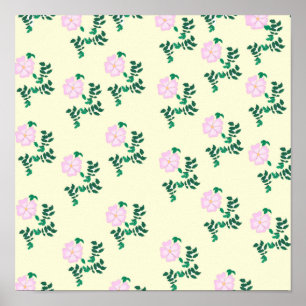 Wild Rose Flower Poster