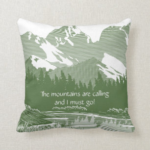 Wild Rose Mountain View Pillow