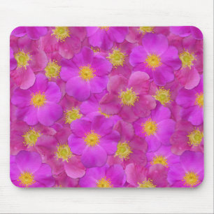 Wild Rose Seamless Pattern Mouse Pad