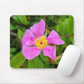 Wild Rose with Dew Drops Mousepad (With Mouse)