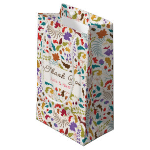 Wild Rose Woods Exotic Flower Garden Wedding Small Gift Bag
