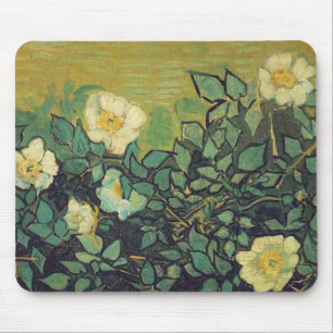 Wild Roses, 1890, Vincent van Gogh Mouse Pad
