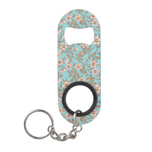 Wild roses and butterflies /pink/brown/pool keychain bottle opener