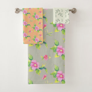 Wild Roses Bath Towel Set
