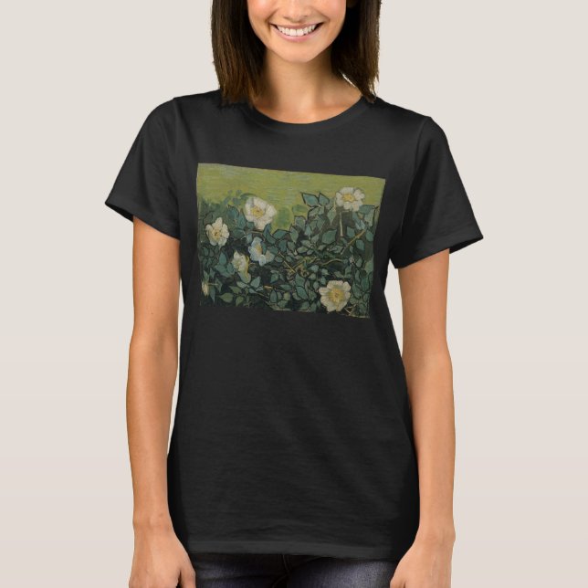 Wild Roses by Vincent van Gogh T-Shirt (Front)