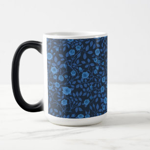 Wild roses in blue magic mug