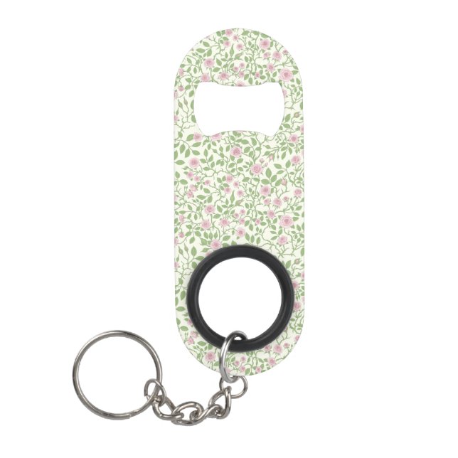 Wild roses  keychain bottle opener (Front)