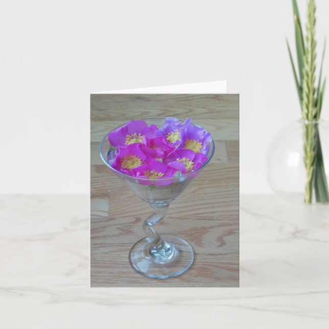 Wild Roses Note Card (Front)