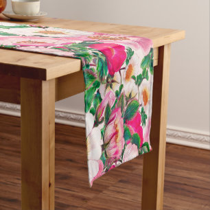 Wild Roses Short Table Runner