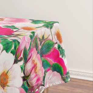 Wild Roses Tablecloth