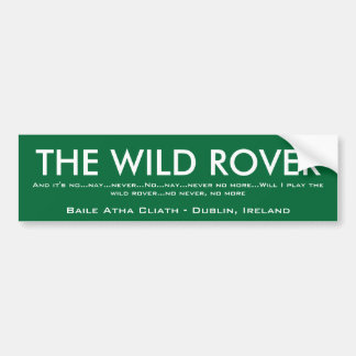 Wild Rover Bumper Sticker