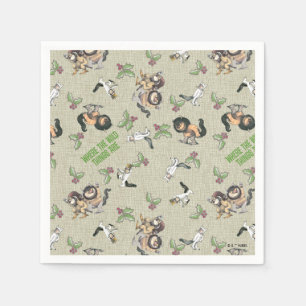 Wild Rumpus Holiday Pattern Napkin