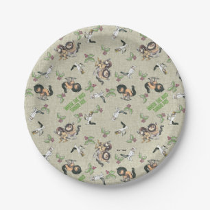 Wild Rumpus Holiday Pattern Paper Plate