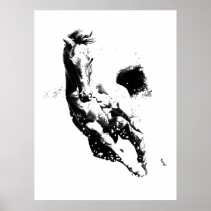 Wild Running Horse - Freedom Poster